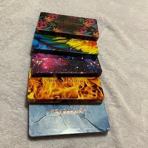 Makeup Revolution Palettes- Chilled, Birds of Paradise, Constellation, Fire, Ice